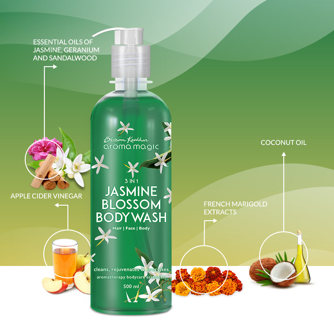 3 in 1 Jasmine Blossom Body Wash - Aroma Magic